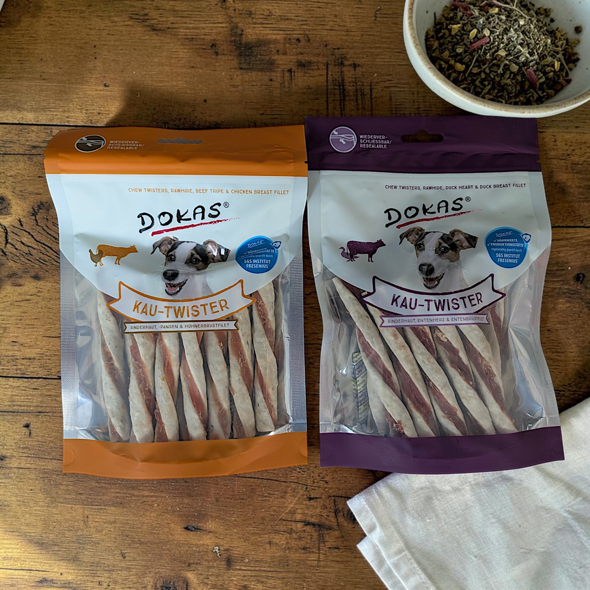 Dokas Dog - Kau-Twister Rinderhaut & Pansen