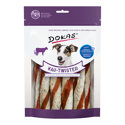 Dokas Dog - Kau-Twister Rinderhaut & Ente