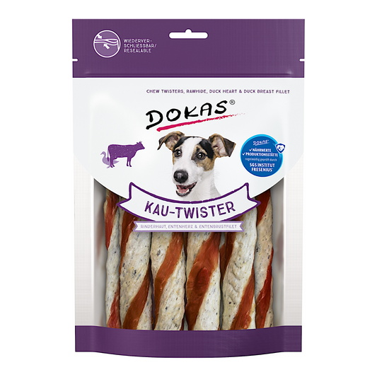 Dokas Dog - Kau-Twister Rinderhaut & Ente