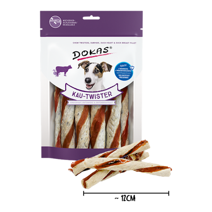 Dokas Dog - Kau-Twister Rinderhaut & Ente
