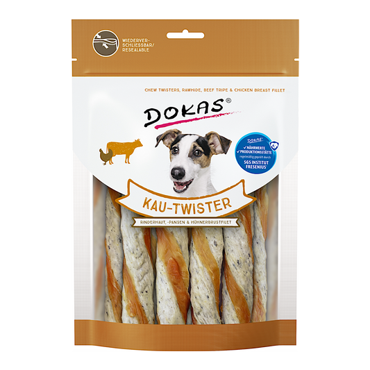 Dokas Dog - Kau-Twister Rinderhaut & Pansen