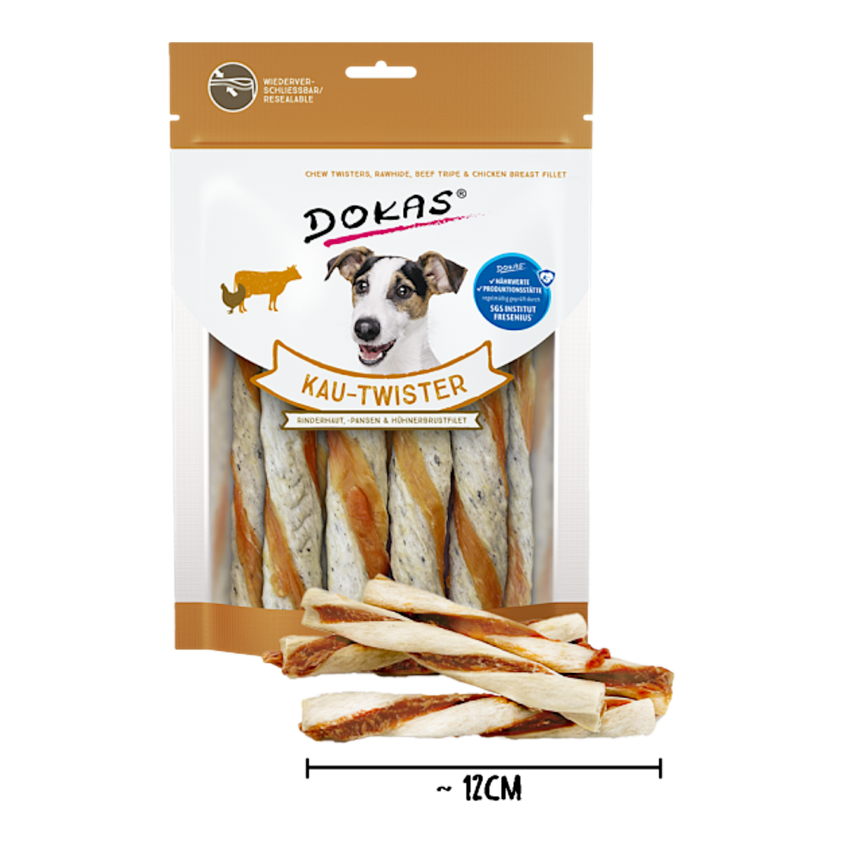Dokas Dog - Kau-Twister Rinderhaut & Pansen