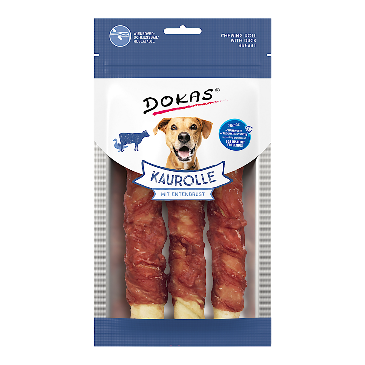 Dokas Dog - Kaurolle Entenbrust Medium