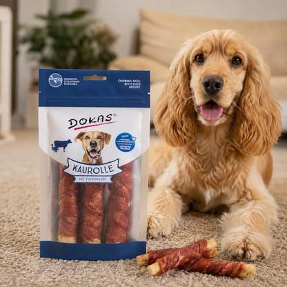 Dokas Dog - Kaurolle Entenbrust Medium