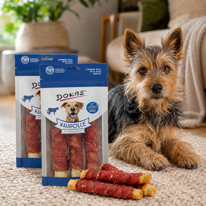 Dokas Dog - Kaurolle Entenbrust Medium