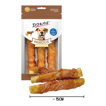 Dokas Dog - Kaurolle Hühnerbrust Medium