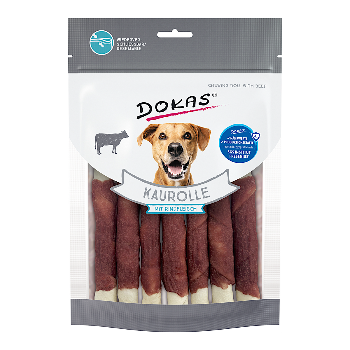 Dokas Dog - Kaurolle mit Rindfleisch