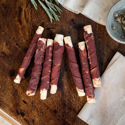 Dokas Dog - Kaurolle mit Rindfleisch