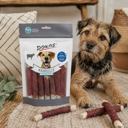 Dokas Dog - Kaurolle mit Rindfleisch