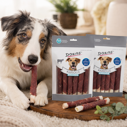 Dokas Dog - Kaurolle mit Rindfleisch