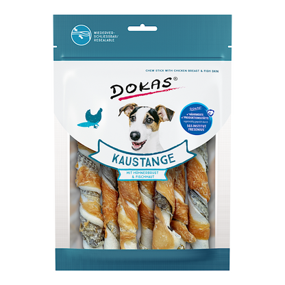 Dokas Dog - Kaustange Hühnerbrust & Fischhaut