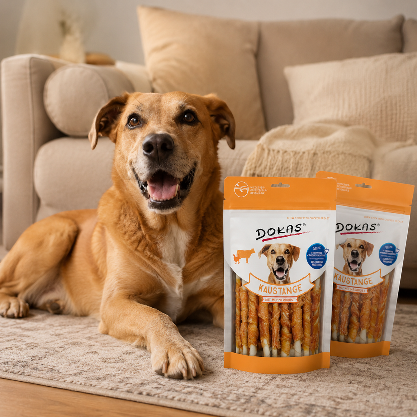 Dokas Dog - Kaustange mit Hühnerbrust