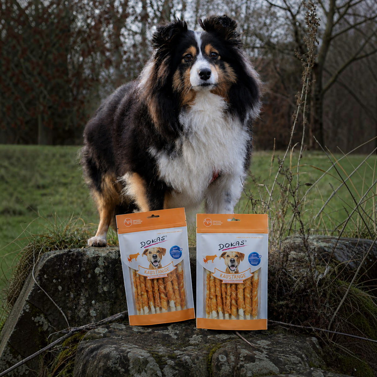 Dokas Dog - Kaustange mit Hühnerbrust