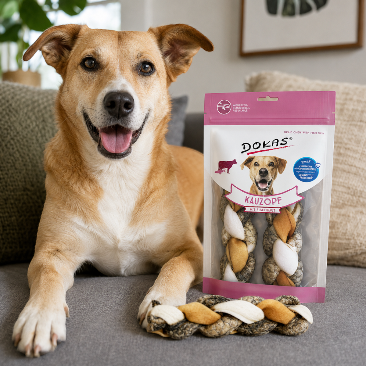 Dokas Dog - Kauzopf mit Fischhaut