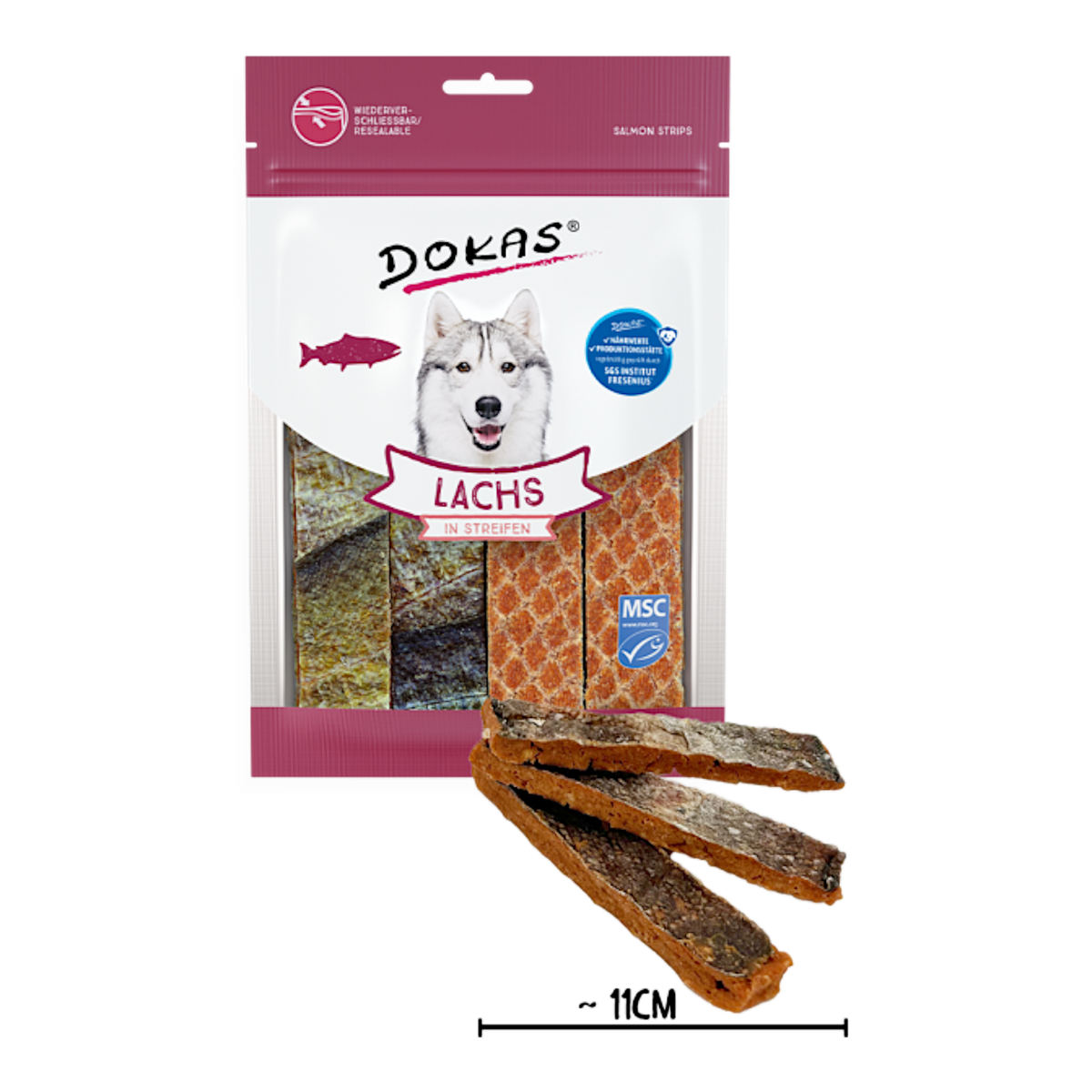 Dokas Dog - Lachs Streifen
