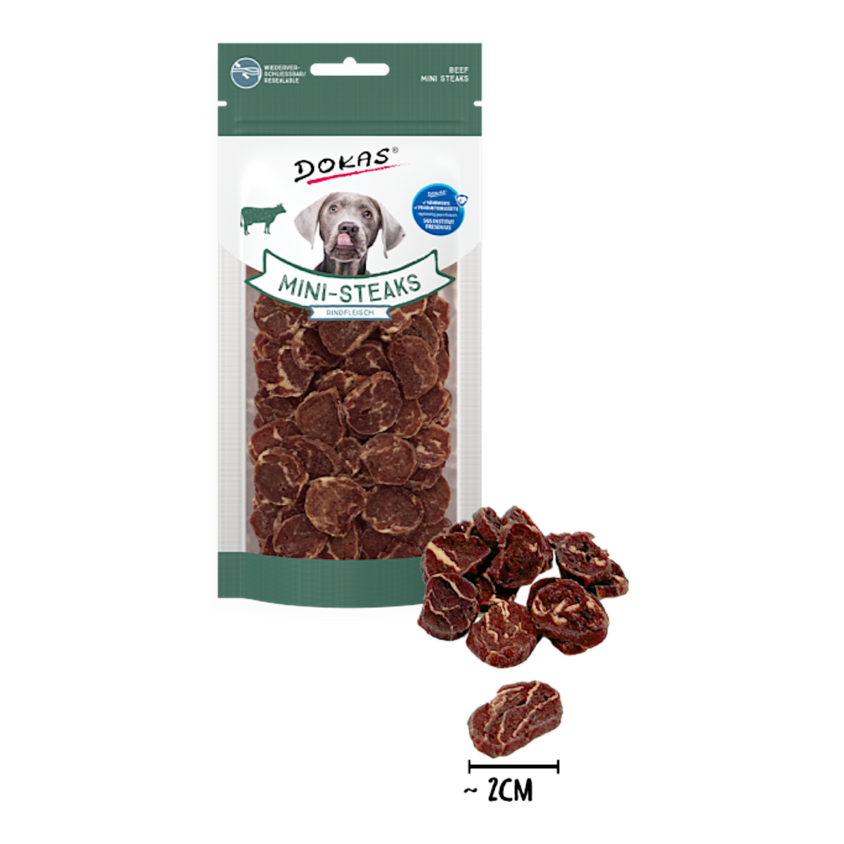 Dokas Dog - Mini Steaks Rindfleisch