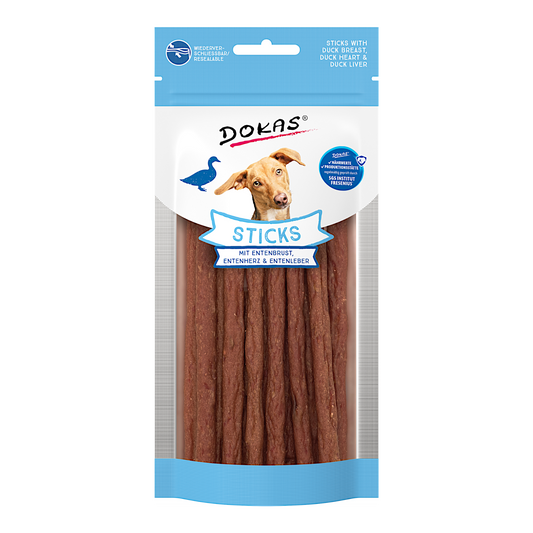 Dokas Dog - Sticks mit Entenbrust, Herz & Leber