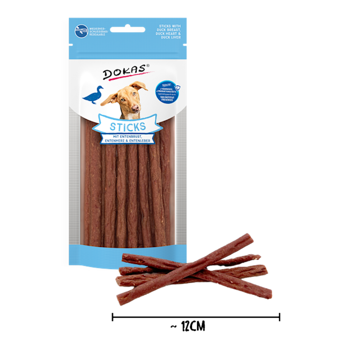 Dokas Dog - Sticks mit Entenbrust, Herz & Leber