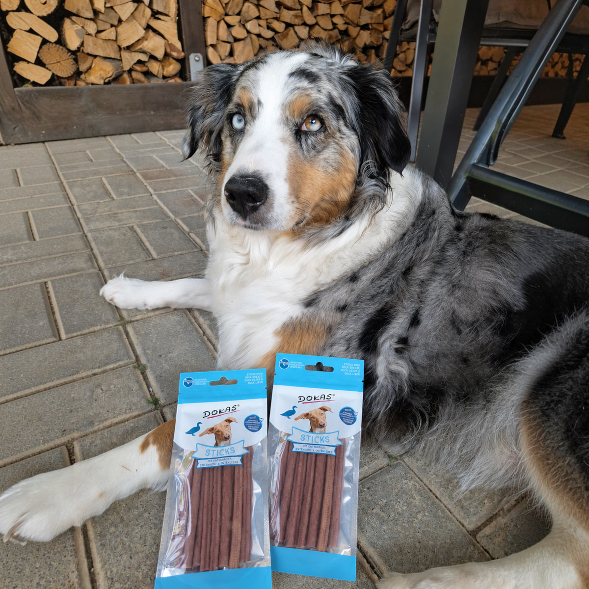 Dokas Dog - Sticks mit Entenbrust, Herz & Leber