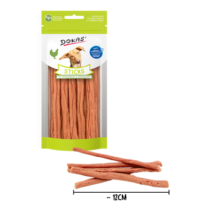 Dokas Dog - Sticks mit Hühnerbrust & Hühnerherz