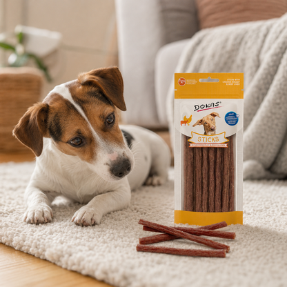 Dokas Dog - Sticks mit Hühnerbrust & Rinderleber