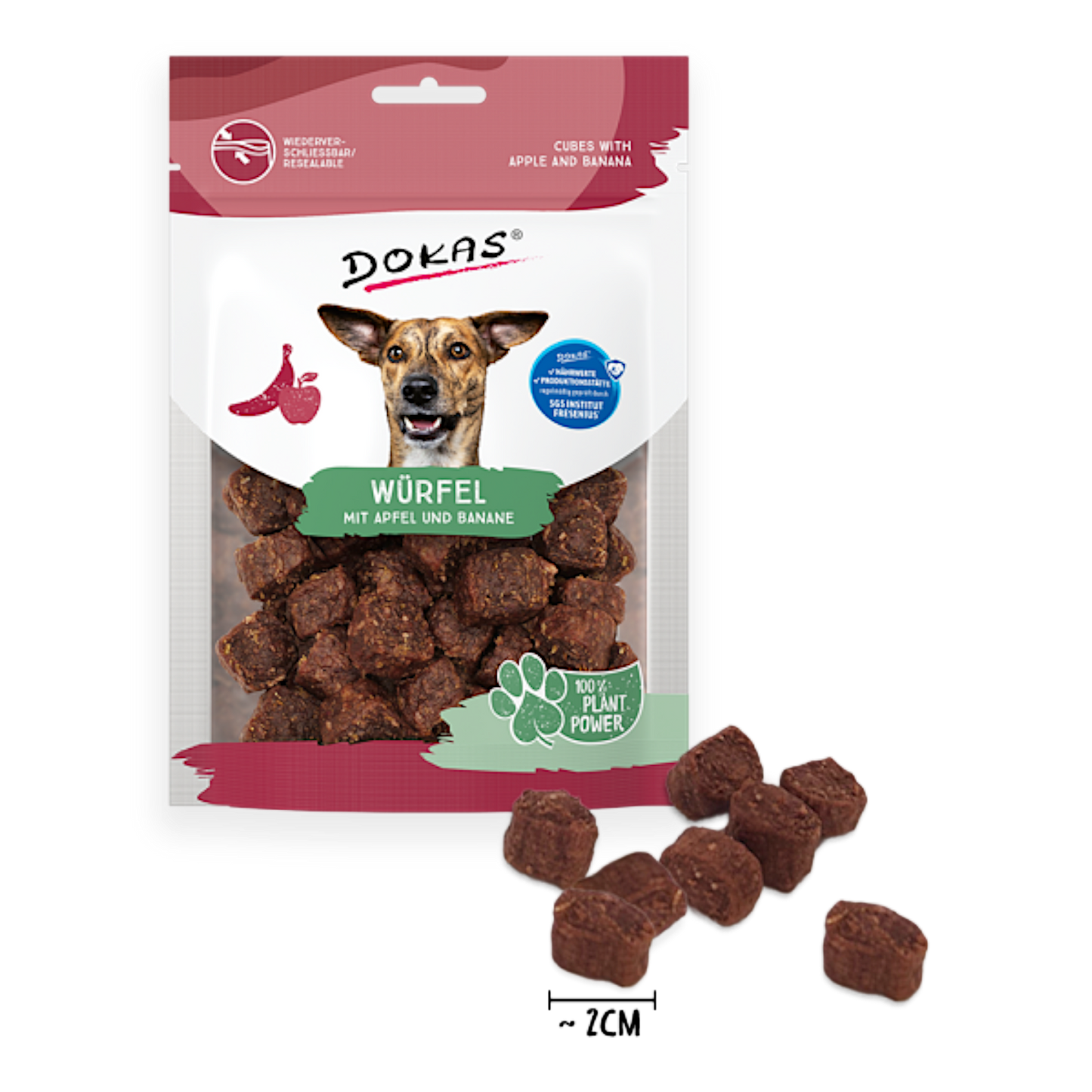 Dokas Dog - Würfel mit Apfel & Banane