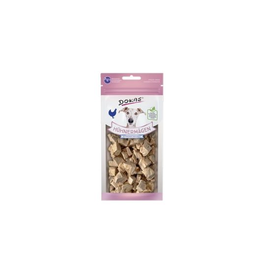 Dokas Gefriergetrocknete Hühnermägen – der pure Snack für echte Fleischliebhaber