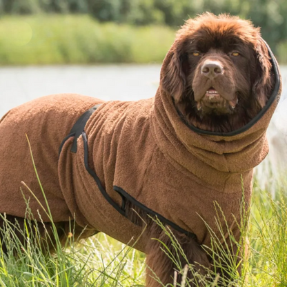 Actionfactory - Hundebademantel Baumwolle (DryUp Cape) für alle Größen & Rassen