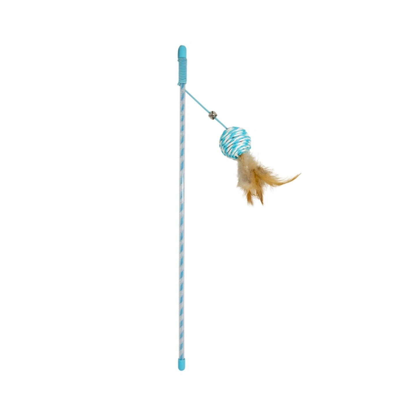 Duvoplus Spielangel mit Spielball & Federn – Für aktiven Spielspaß deiner Katze