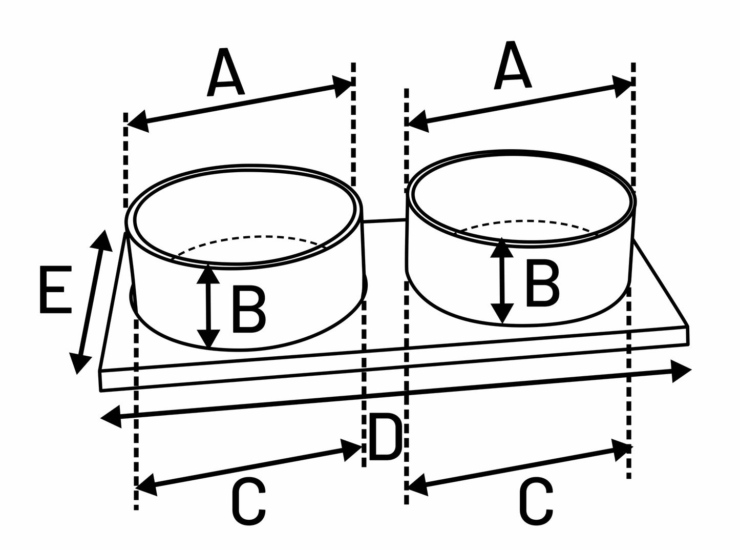 Nervo Duo Dinner – Stilvolles Futter- & Trinknapf-Set für Ihren Vierbeiner