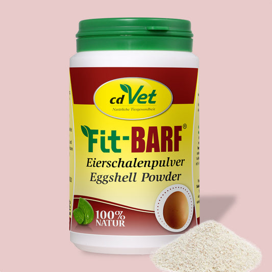 Fit-BARF Eierschalenpulver – Natürliche Kalziumkraft für Hunde & Katzen