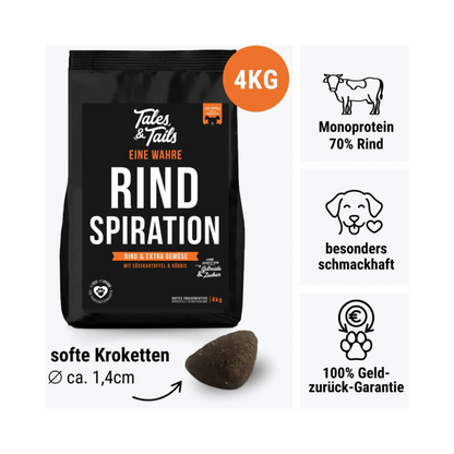 Eine wahre Rindspiration – softes Trockenfutter mit 70 % Rind