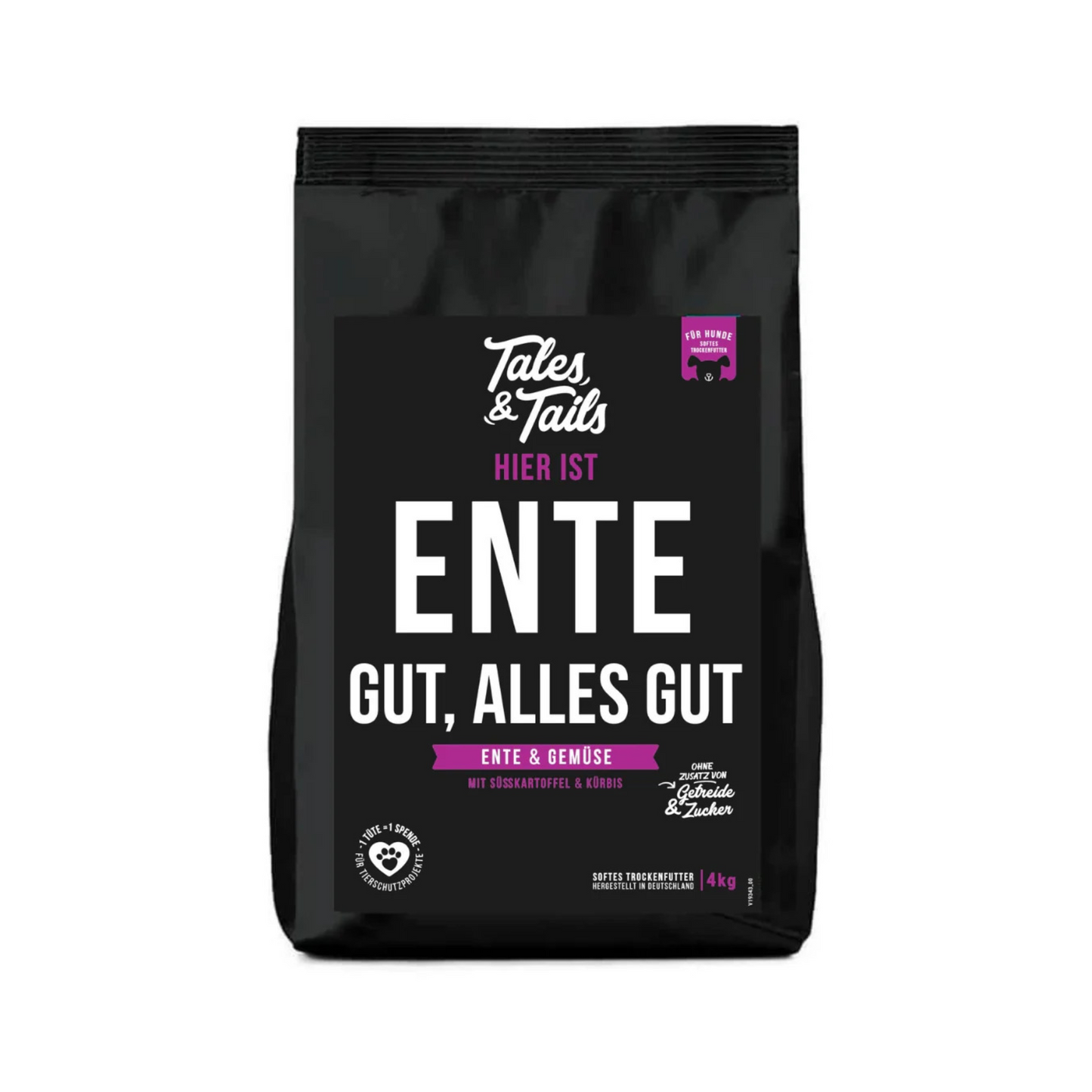 Ente gut, alles gut – softes Trockenfutter mit 70 % Ente