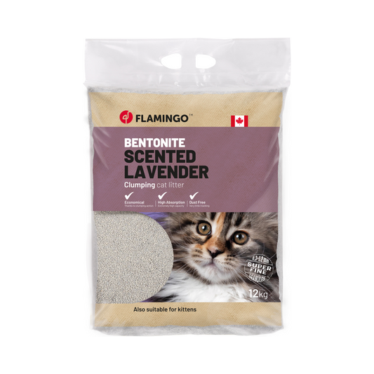 Feine Bentonit-Katzenstreu mit Lavendelduft – starke Klumpen & minimale Staubbildung