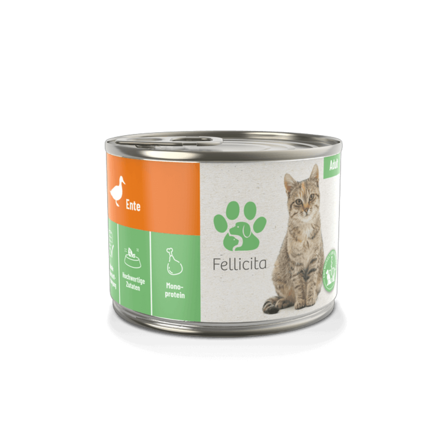 Fellicita Ente pur – Feine Pastete für anspruchsvolle Katzen. Weich, aromatisch, monoprotein.