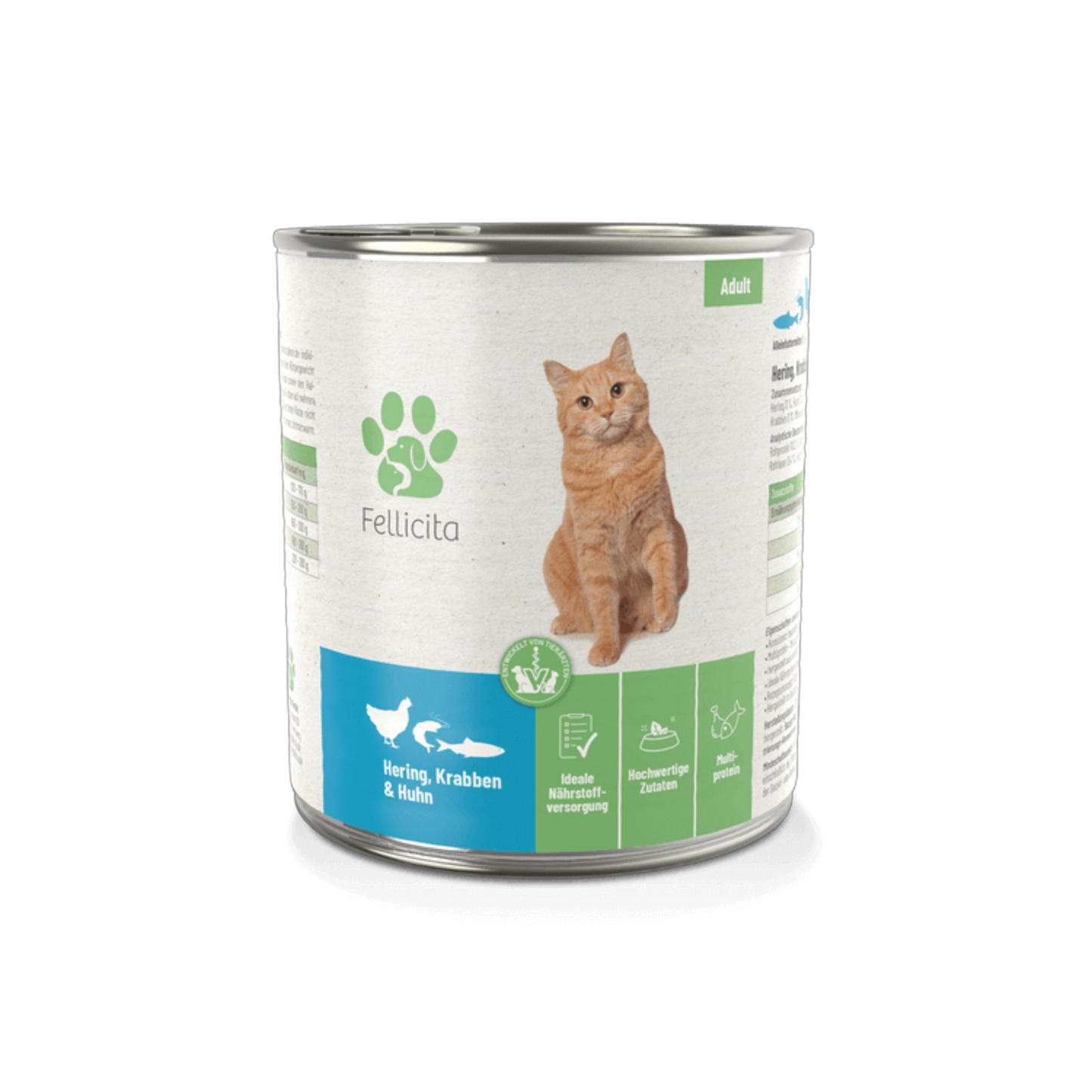 Fellicita Hering, Krabben & Huhn – Feinkost für anspruchsvolle Genießer. Weich, ausgewogen, aromatisch.