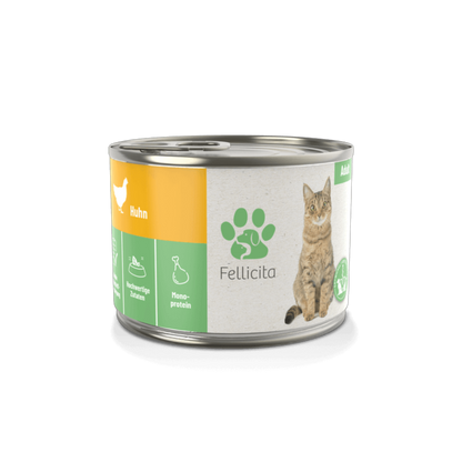 Fellicita Huhn pur – Feinkost für Genießer. Weich, hochwertig, monoprotein.