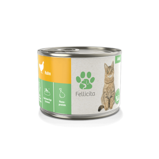 Fellicita Huhn pur – Feinkost für Genießer. Weich, hochwertig, monoprotein.