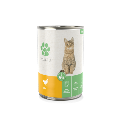 Fellicita Huhn pur – Feinkost für Genießer. Weich, hochwertig, monoprotein.