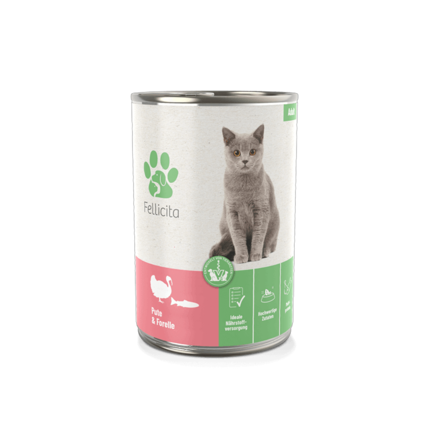 Fellicita Pute & Forelle – Feinkost für anspruchsvolle Genießer. Weich, ausgewogen, multiprotein.