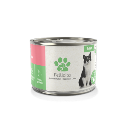Fellicita Pute pur – Monoprotein-Feinkost für anspruchsvolle Katzen. Weich, natürlich, ausgewogen