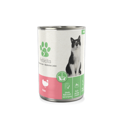 Fellicita Pute pur – Monoprotein-Feinkost für anspruchsvolle Katzen. Weich, natürlich, ausgewogen