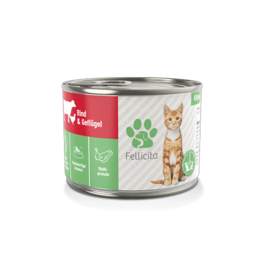 Fellicita Rind & Geflügel für Kitten – Die besonders leckere Feinkost für kleine Entdecker