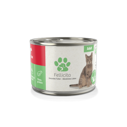 Fellicita Rind pur – Die besonders leckere Feinkost für anspruchsvolle Katzen