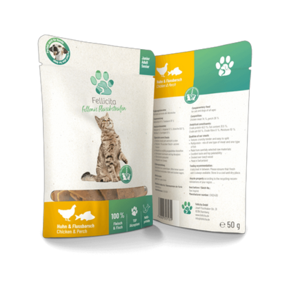 Fellonis Fleischstreifen Huhn & Flussbarsch – Premium-Snack mit Aroma & Anspruch