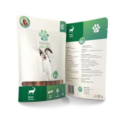 Fellonis Sticks Hirsch – Feiner Wildgenuss im soften Snackformat