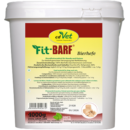 Fit-BARF Bierhefe – Natürliche B-Vitamine & wertvolle Unterstützung für Haut, Fell & Verdauung