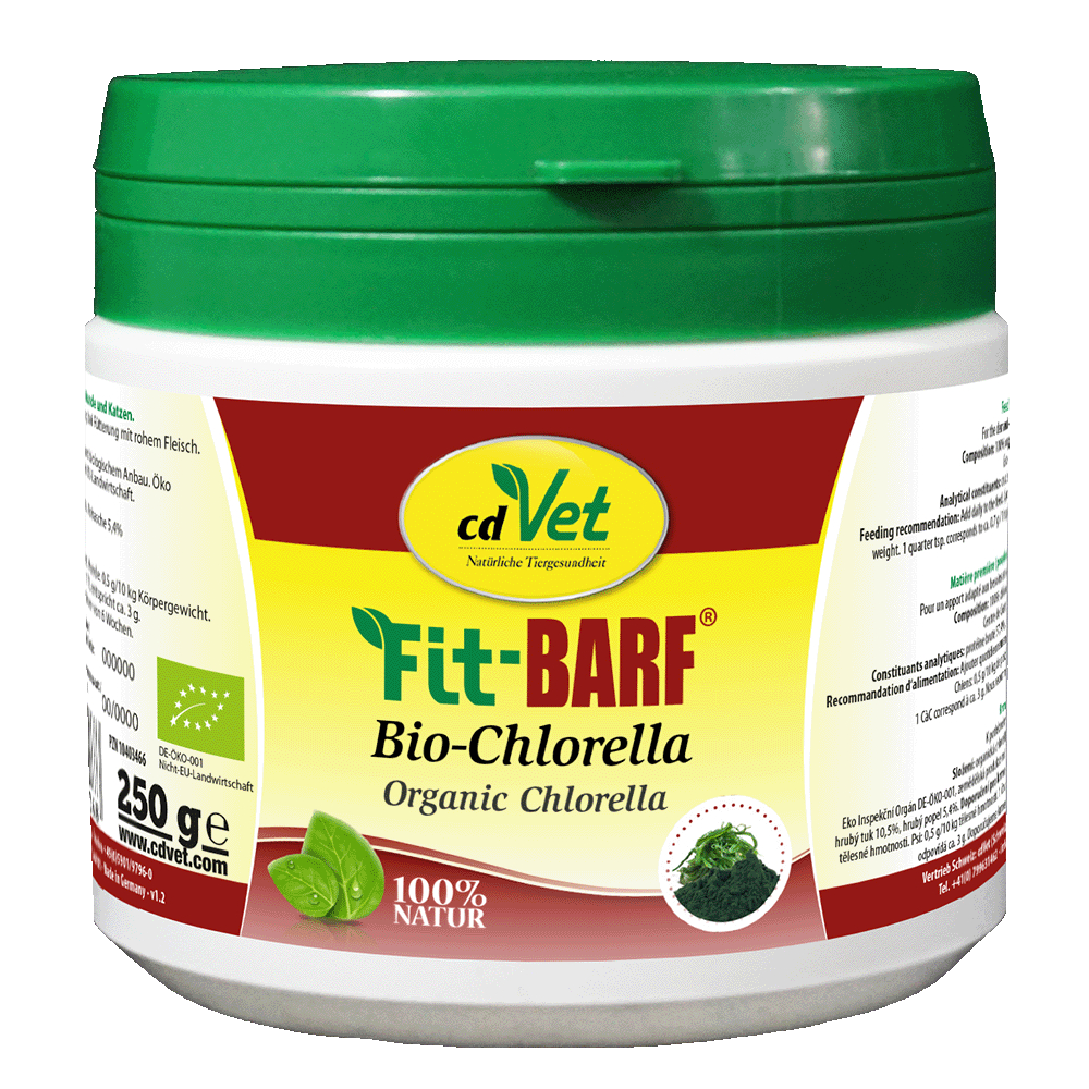 Fit-BARF Bio-Chlorella – Natürlicher Toxinbinder & Chlorophyll-Boost für Hunde und Katzen