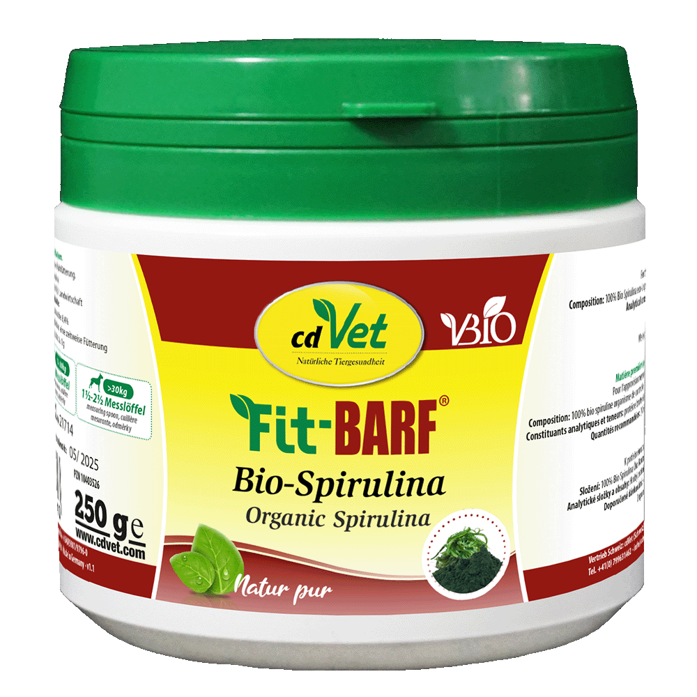 Fit-BARF Bio-Spirulina – Hochkonzentrierter Mikro-Nährstoffträger für Vitalität & Stoffwechselbalance