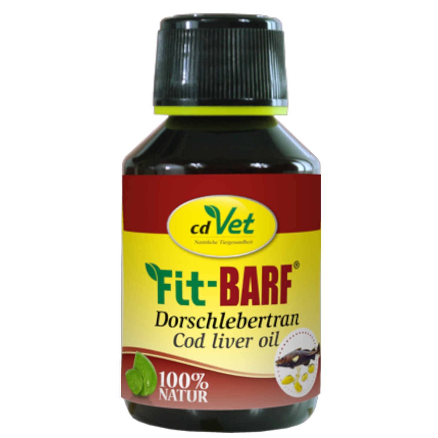 Fit-BARF Dorschlebertran – Reines Omega-3-Poweröl für Haut, Immunsystem & Knochenkraft